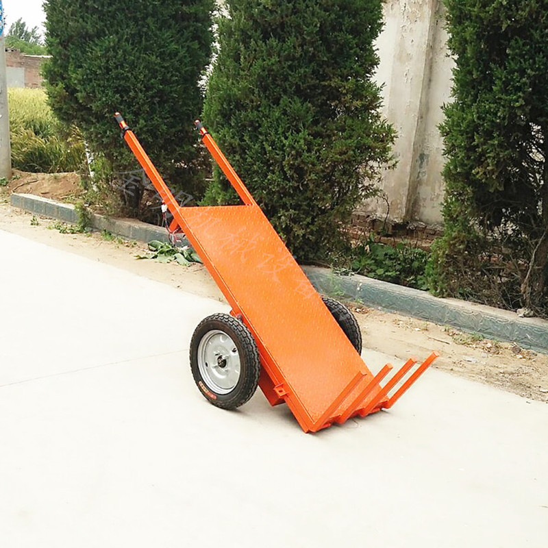 建筑工地拉砖平板车 砖窑加气块砖运输车 手推两轮电动平板车