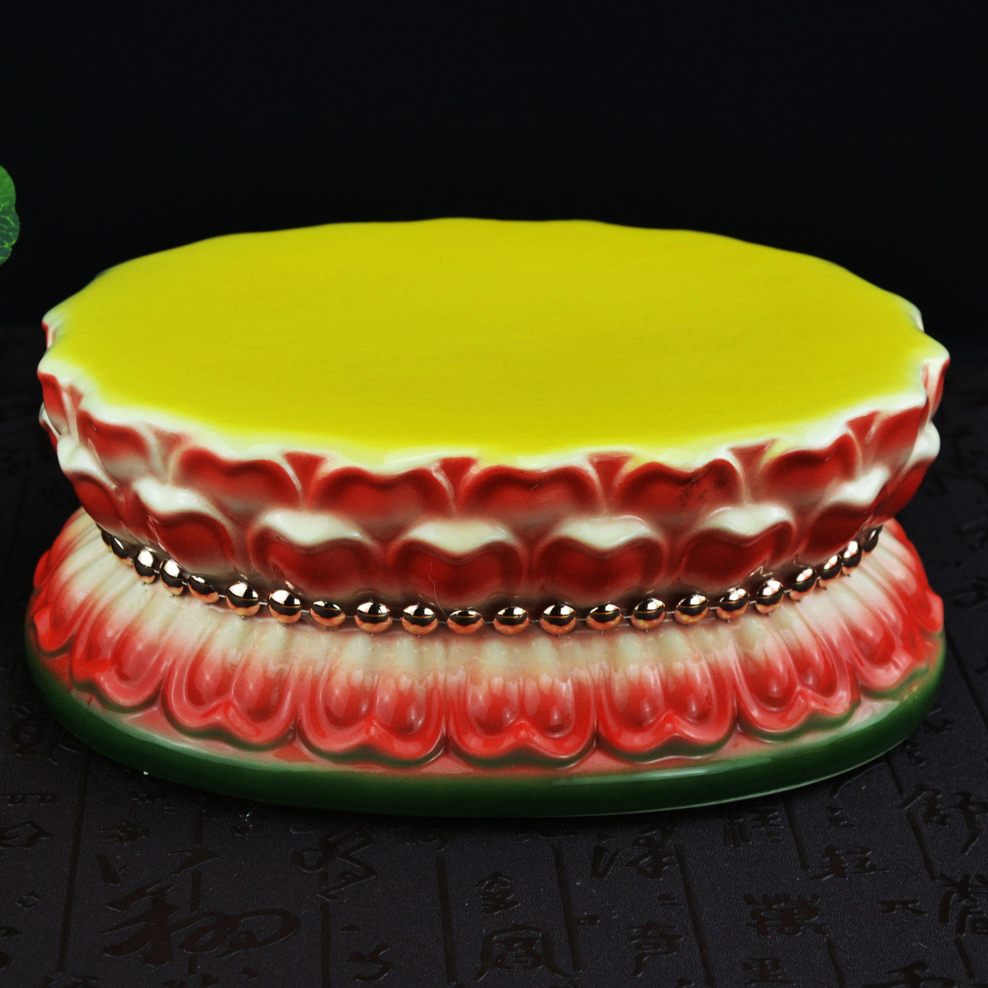 莲花座陶瓷供佛观音座佛具蜡烛台出口马来西亚泰国新加坡佛具用品