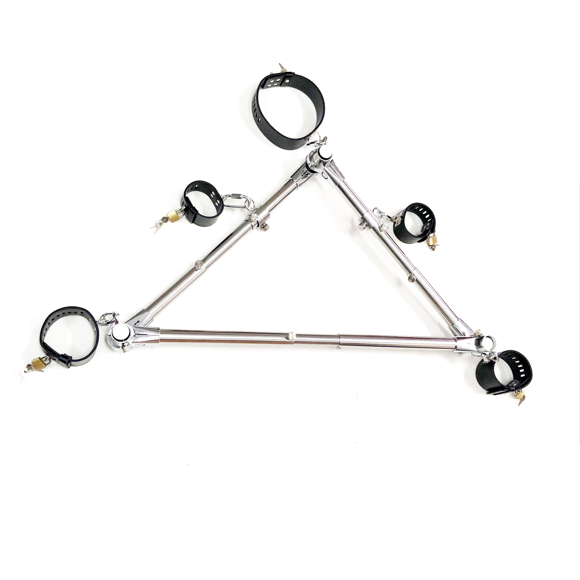 黑帝正品工厂直销三角开腿架束缚三角架脖子手铐脚铐组合束缚架