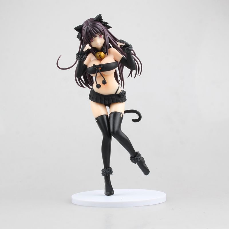 网球双飞 一发失误 神和住真夜 跪姿 白色 粉色 1/6手办