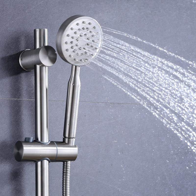 跨镜传供 304不锈钢吉事多淋浴龙头沐浴喷头简易花洒套装混水阀