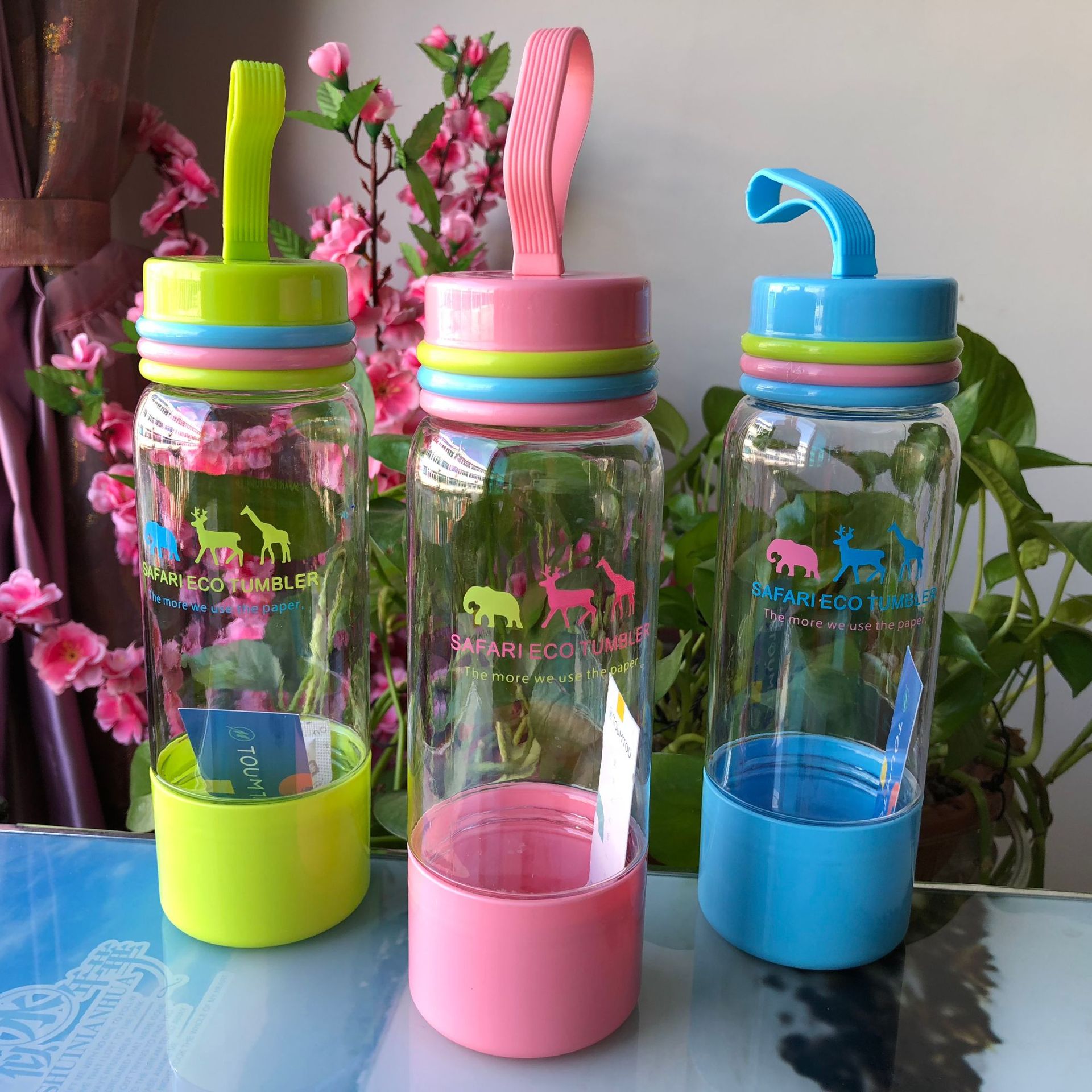 pc塑料杯太空杯防漏旅行杯提绳杯泡茶杯随手杯