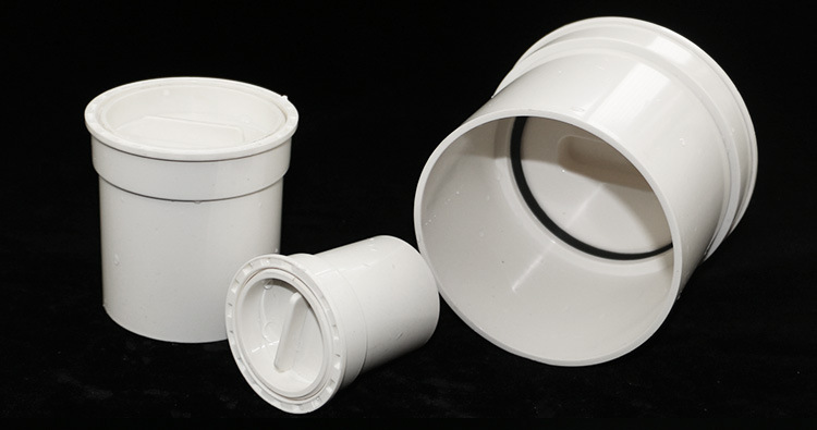 pvc缩口清扫口 防漏胶圈下水任意调节 50 75 110内插式内堵