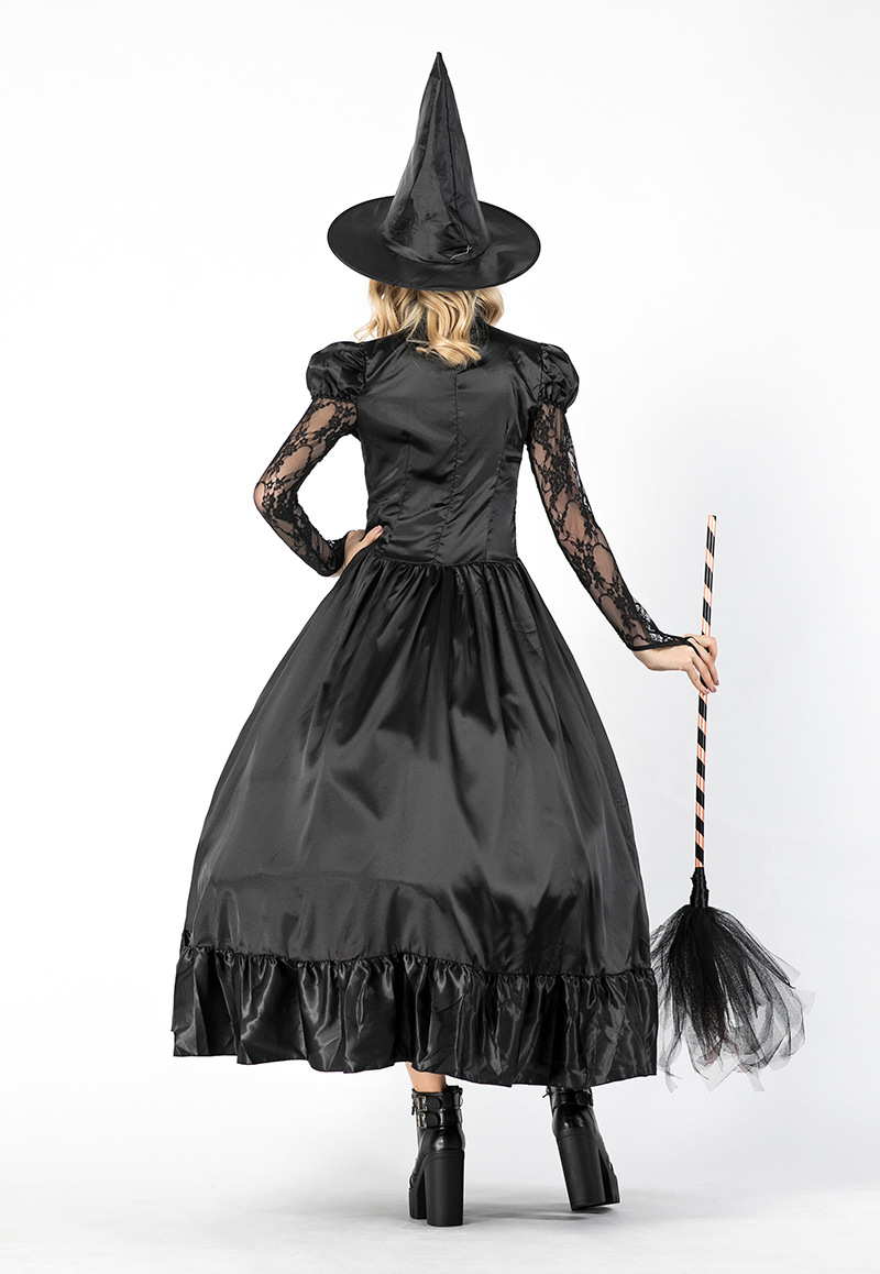 实拍 新款万圣节巫婆游戏服 性感魔女女巫舞台演出服巫婆装连衣裙