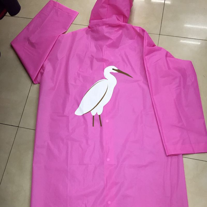 笠王eva面料 纽扣款 印刷 logo 定制宣传 户外广告雨衣展示