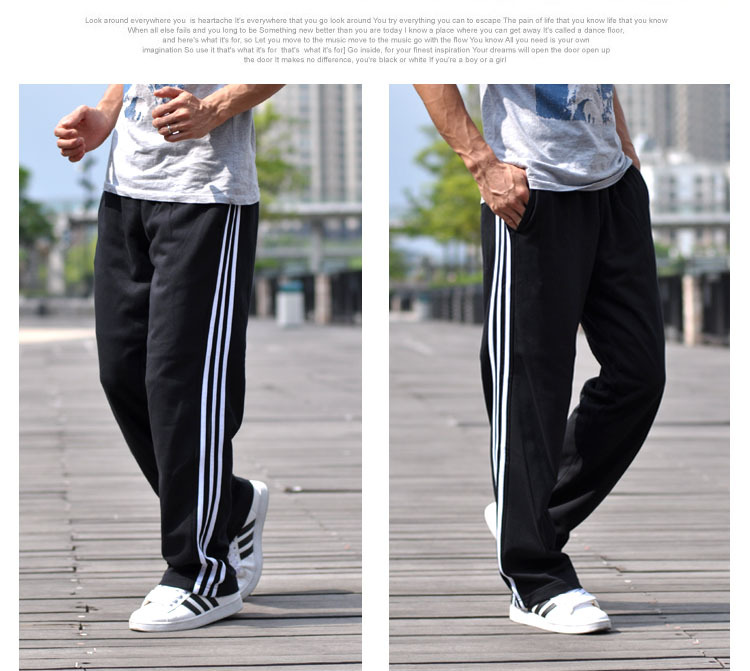Spring/Autumn/Summer Sweatpants Men's Sports Pants Sports Casual Size Straight Loose plus Size Casual Pants Overalls