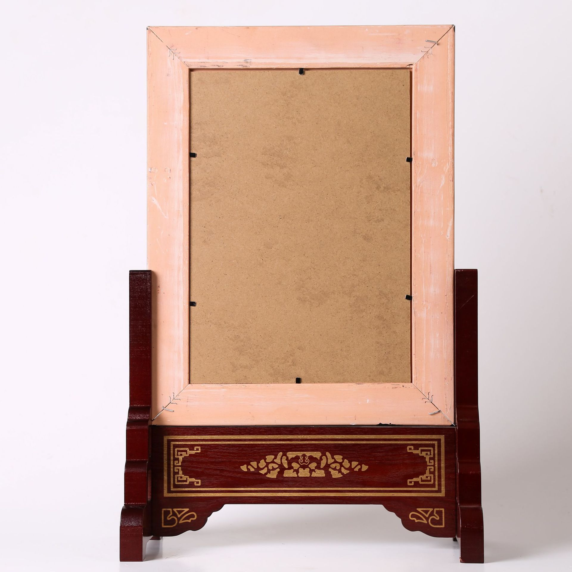 优惠供应照相馆实木528线条a4 16寸挂墙遗像框带供放台老人相框-阿里