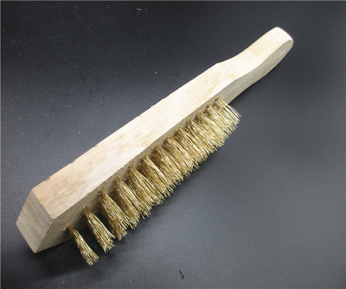 现货批发钢丝刷 镀铜钢丝刷 除锈钢丝刷 木柄钢丝刷 金属表面清洁