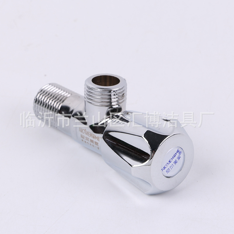 Triangle Valve Thickened Red Flush Copper Body Angle Valve Toilet Faucet Water Heater Hot and Cold Water Triangle Valve