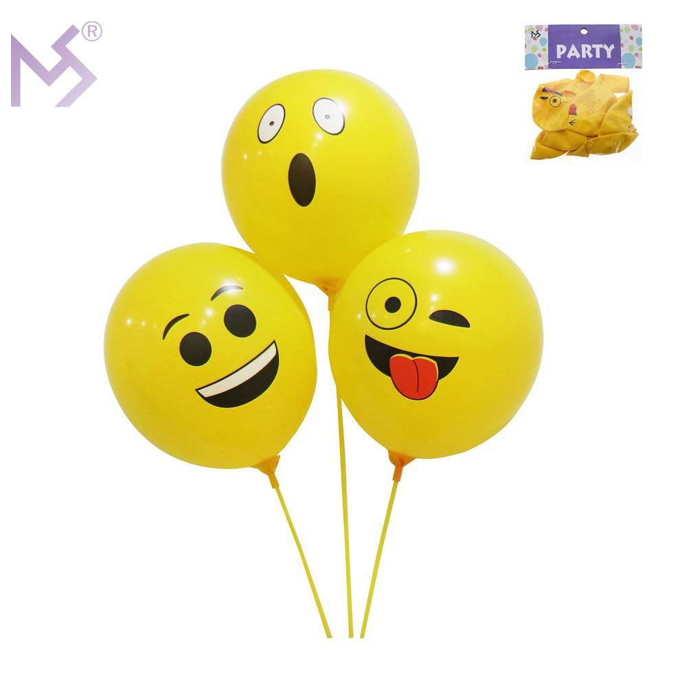 表情气球场地布置装饰气球节日装饰卡通表情气球笑脸气球