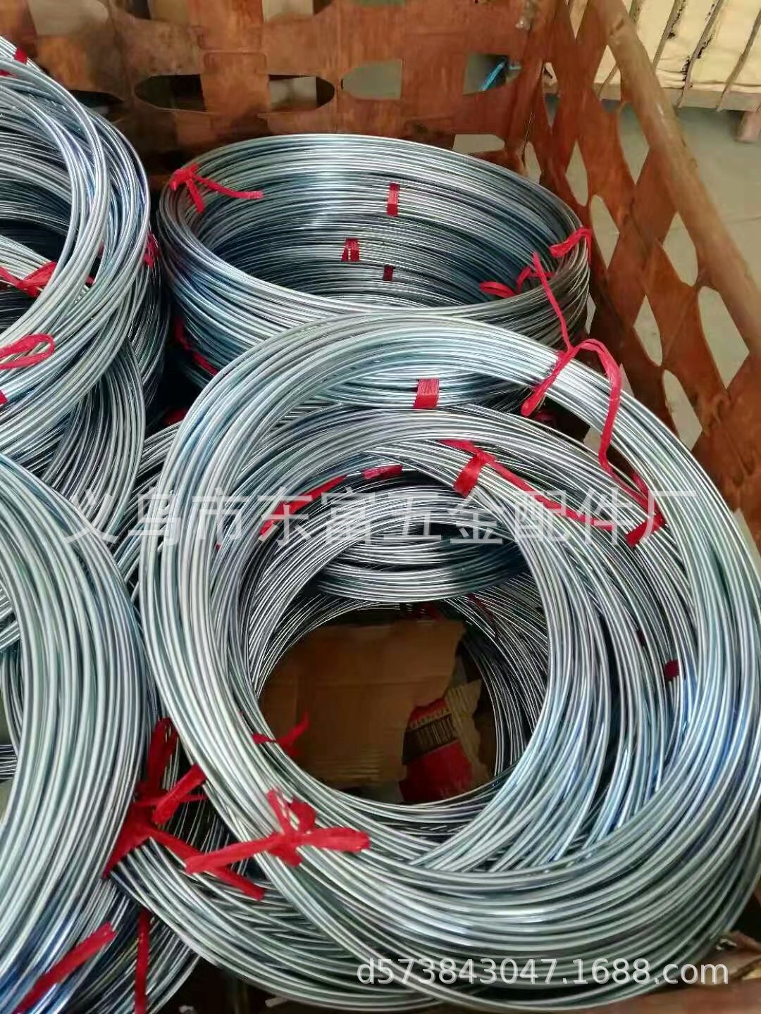 厂家直销 焊接铁丝圈镀蓝白锌 喷塑铁丝圈 捕梦网铁丝圈