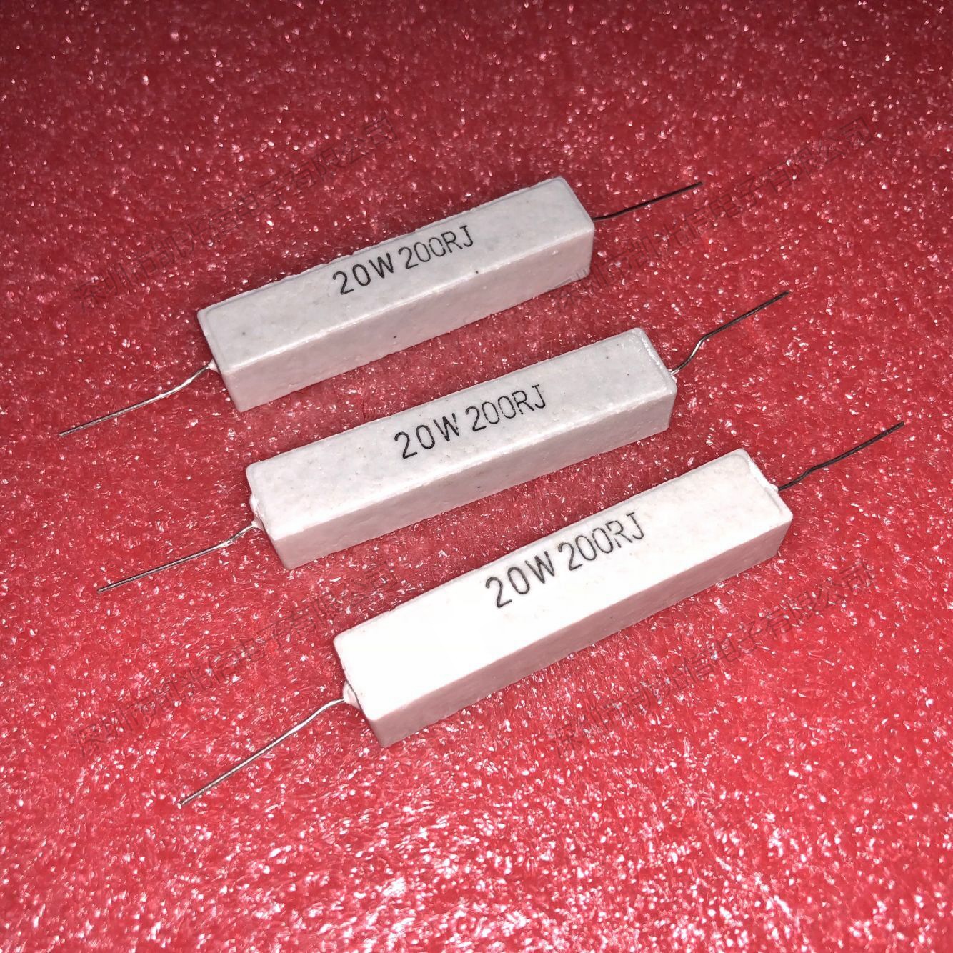 sqp 卧式水泥电阻 20w200欧 20w200Ωj 20w200rj 陶瓷电阻