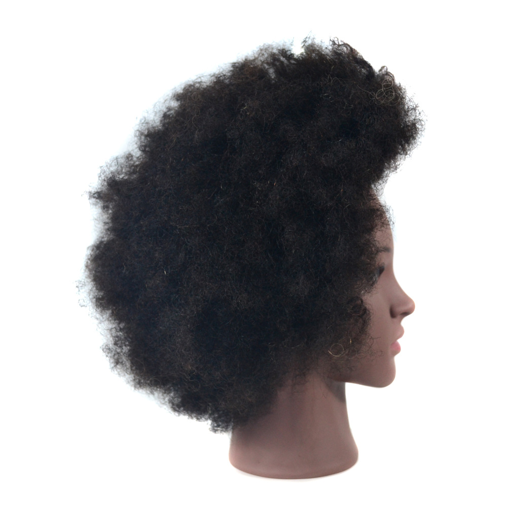 跨境假发头模 真发蓬松卷爆炸头头模 非洲款展示头模