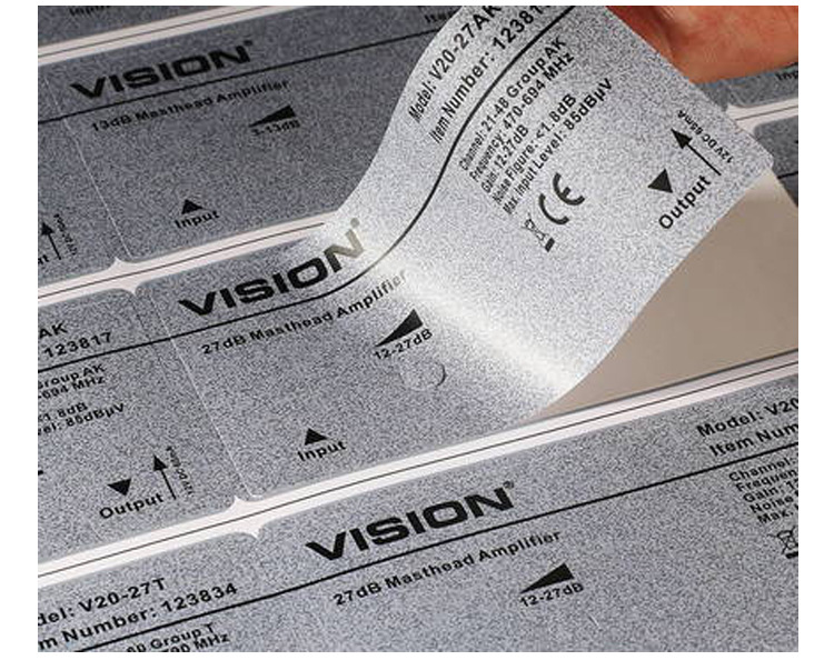 不干胶标签定做 强粘pet卷标二维码贴纸 半透明哑银pvc商标贴印刷