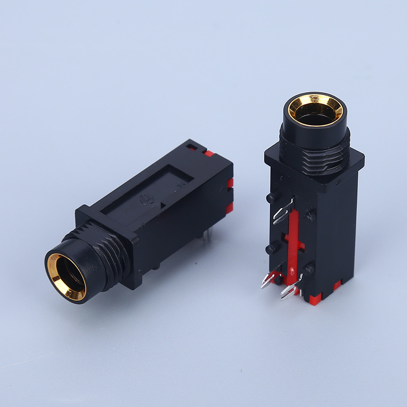 工艺精良 ck-6.35-309-9吉他效果器接口 电源输入插座 音箱插口