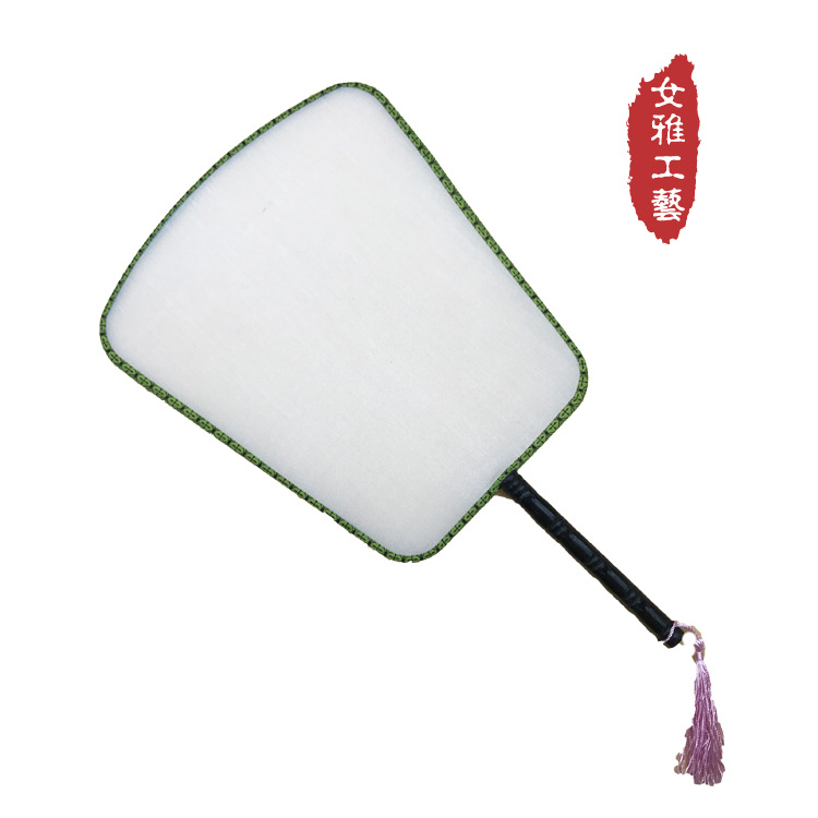 方形宫扇芭蕉扇*儿童diy空白团扇手绘涂鸦扇子*宫扇厂家现货批发