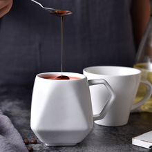 礼品创意广告陶瓷杯子  个性水杯不规则棱角咖啡牛奶茶马克杯
