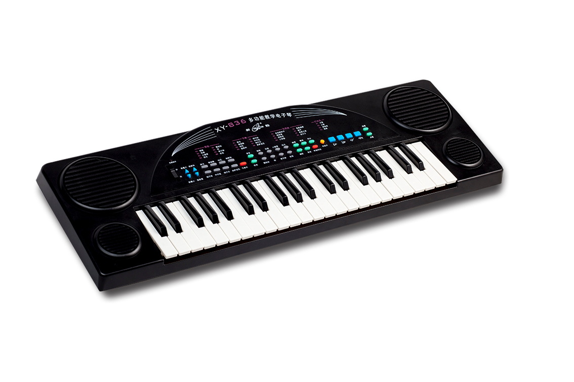 新韵836儿童电子琴多功能42键送歌谱双喇叭音质优xy-836电子琴