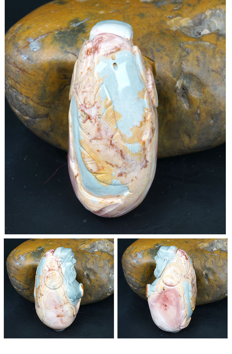 新疆天然玉石把件正品泥玉把件克拉玛依戈壁彩泥籽料手工雕刻把玩
