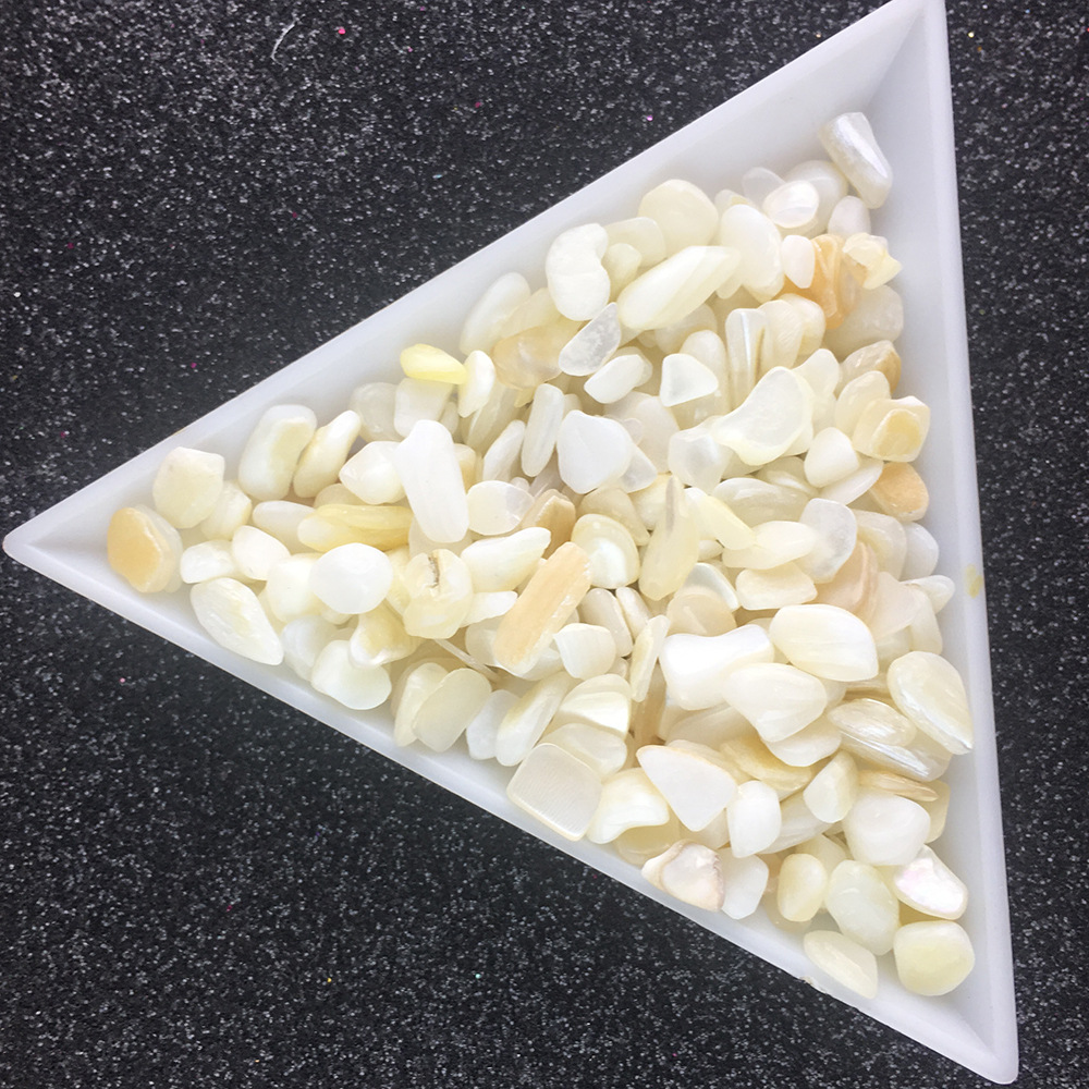 彩色碎石头不规则花瓣贝壳石头光疗指甲装饰品七彩贝母石袋装