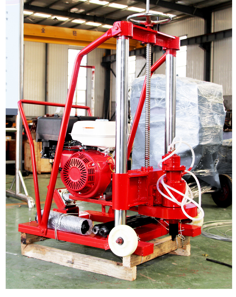 混凝土钻孔取芯机路面勘探钻孔机地面打眼抽样电动柴油汽油取芯机