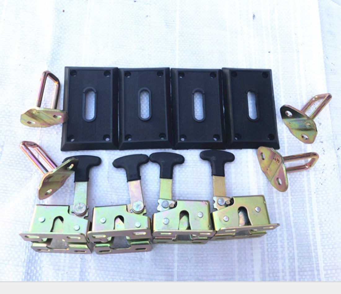 装载机锁定铲车碰锁门锁用车机械电动工程门