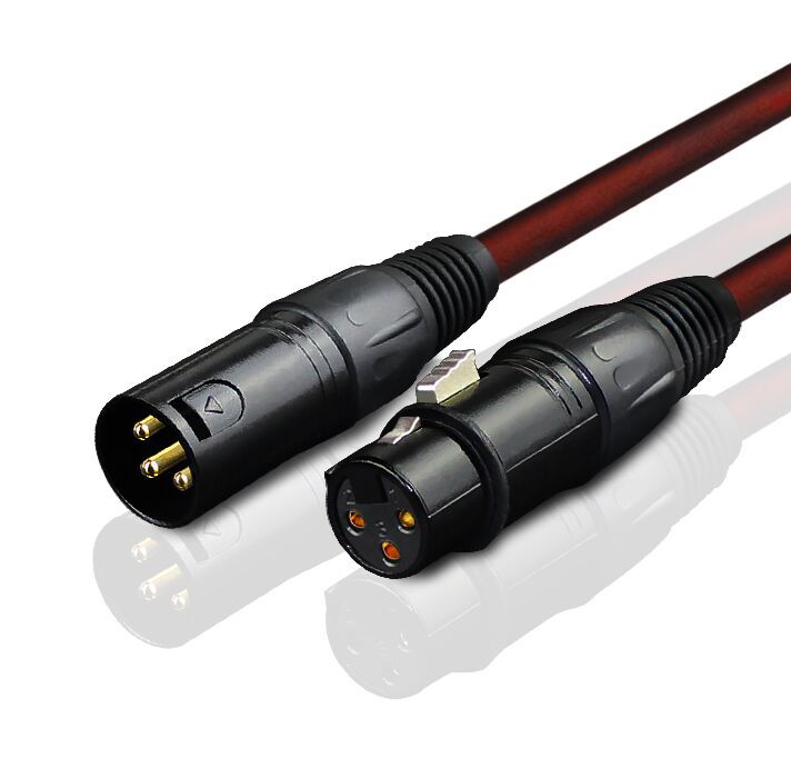 话筒功放调音台卡侬公卡侬母过机线信号线美国怪兽卡侬公母线