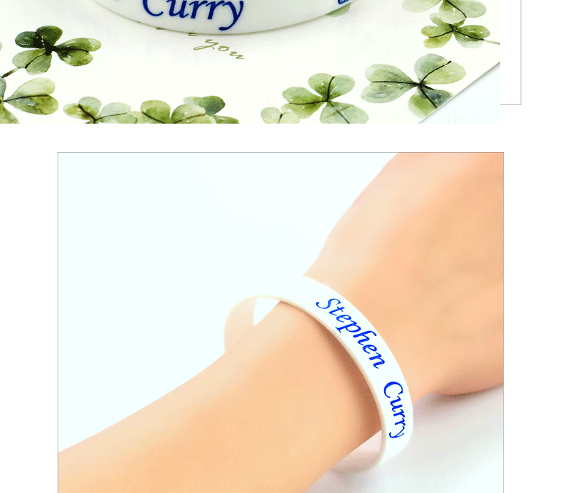 金州勇士队30号库里篮球运动硅胶腕带手环手链手圈038