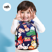 uek幼儿园包包男女孩卡通双肩包4-7岁动物园儿童书包