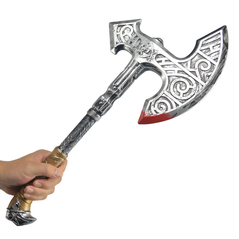 万圣节道具逼真带血斧头 角色扮演舞会装扮用品血腥武器 电影道具