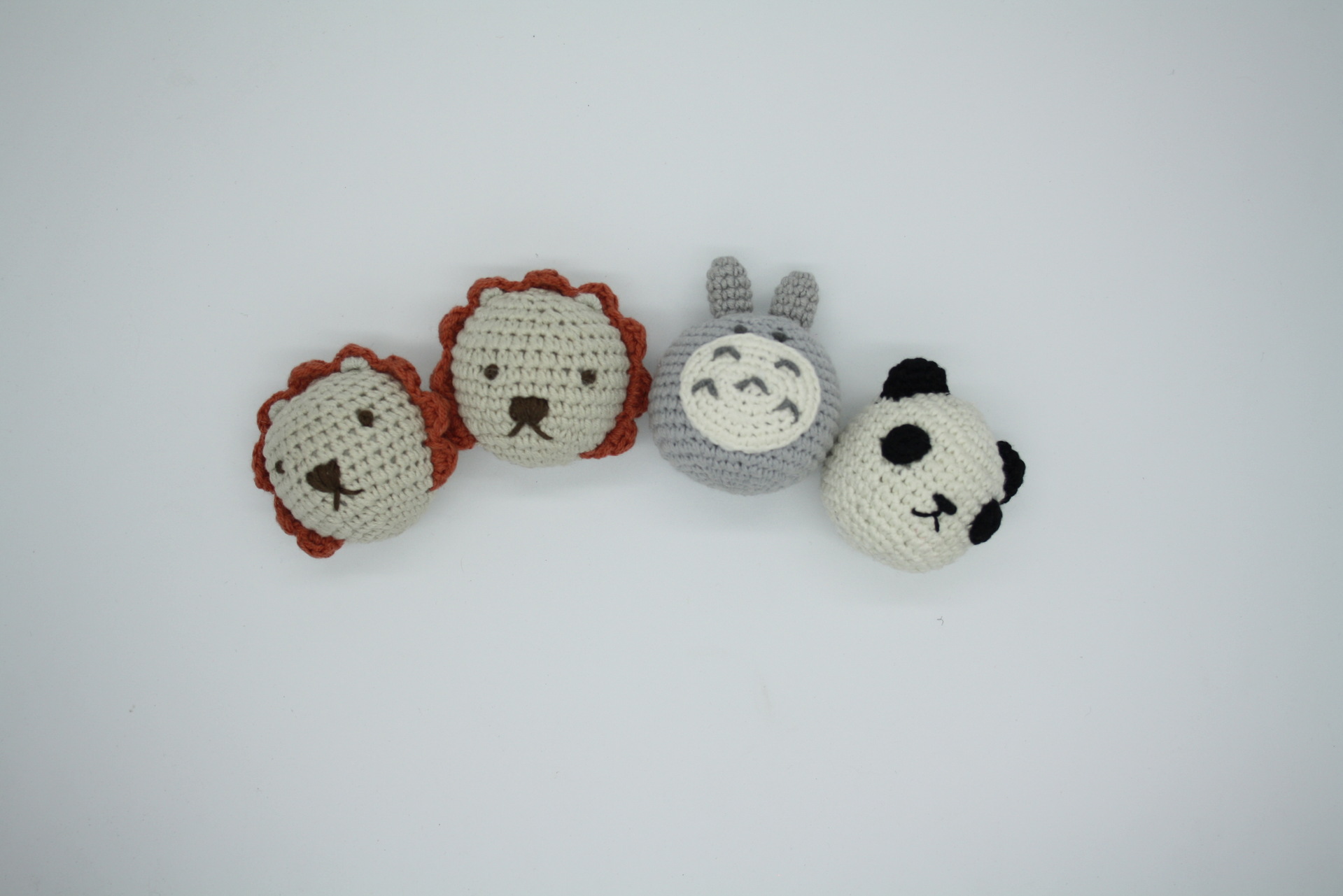 球形动物 毛线编织 卡通球 服装装饰球 吊饰球 手作 diy 加工生产