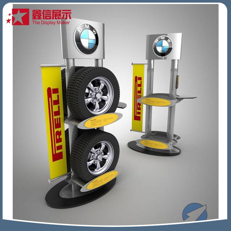 汽车轮胎展示架4s店轮胎展示座货架轮胎轮毂支架汽配产品展示架子
