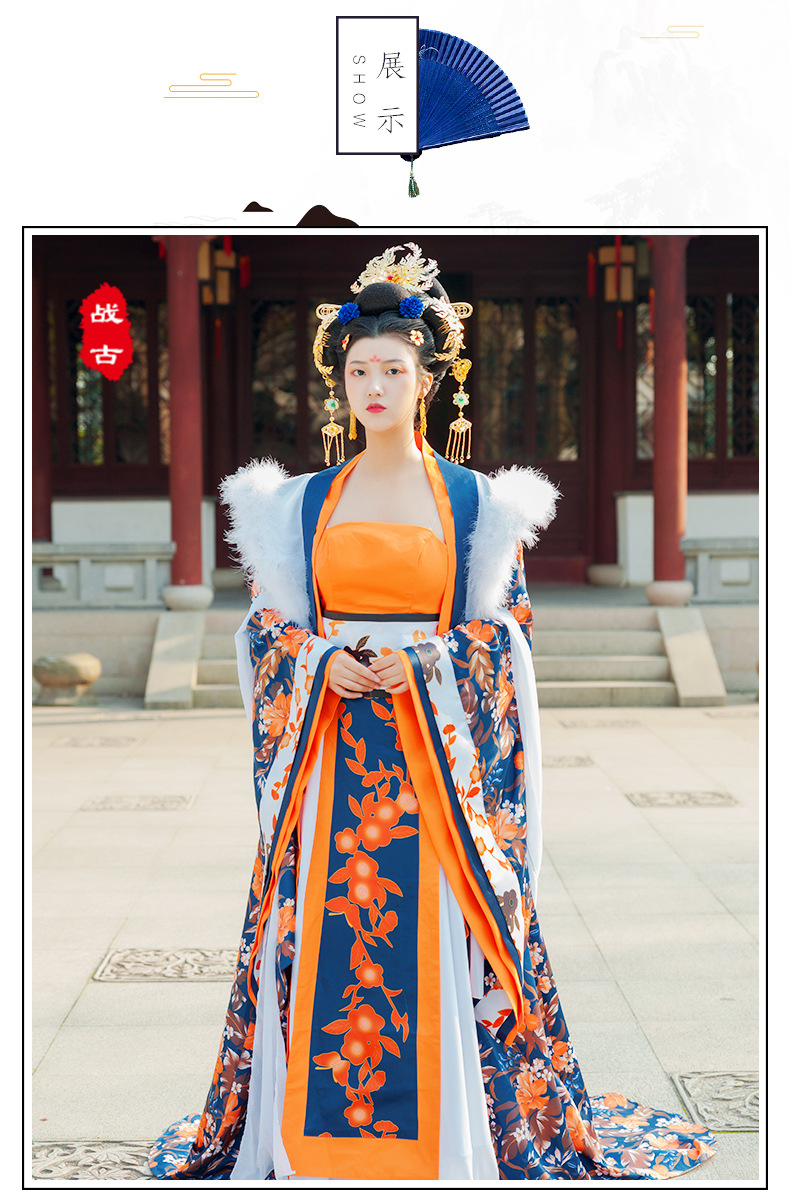 厂家直销杨贵妃同款唐朝襦裙 古装影视剧演出服舞台表演服饰