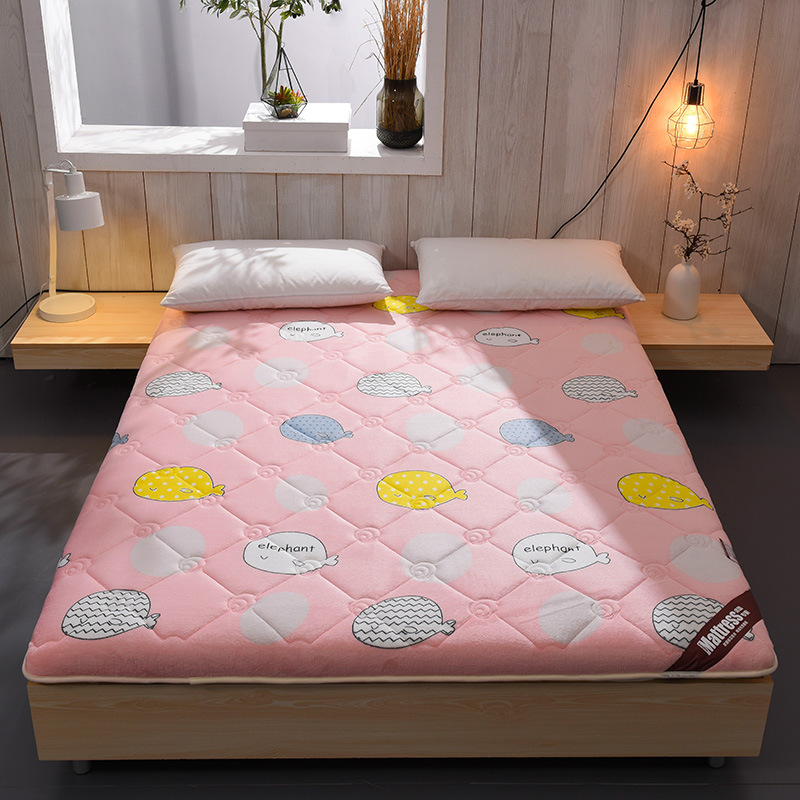 榻榻米床垫批发简约学生一件代发床上用品褥子法莱绒保暖厂家直销