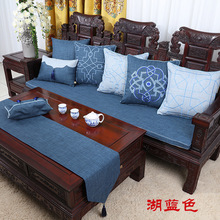 厂家直销新中式刺绣红木家具沙发垫实木坐垫冬季海绵棕垫可定制