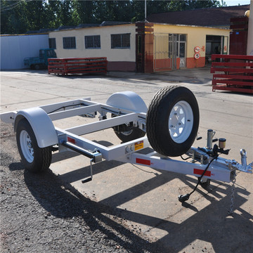 1吨发电机组用厢式骨架拖车骨架型平板牵引拖车框架拖车