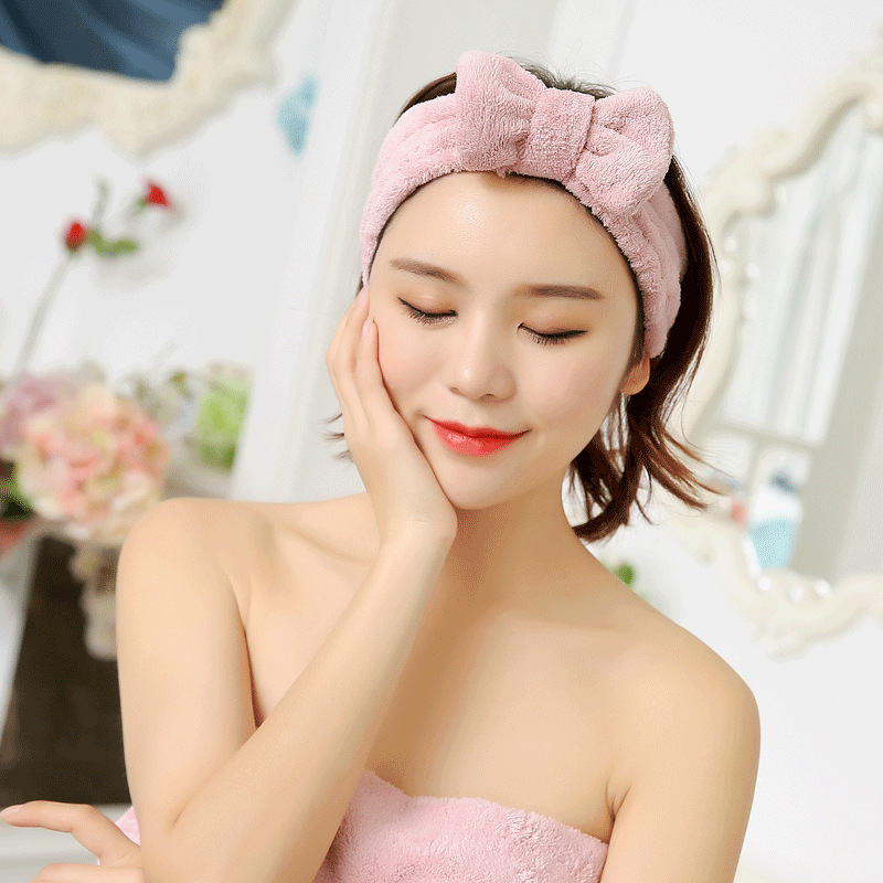 厂家直销纤维束发带 美容束发带韩版可爱珊瑚绒洗脸发带定制批发