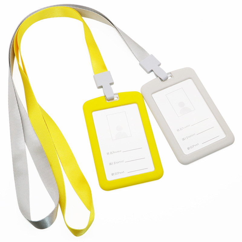 0成交8443套铝合金工作牌卡套 金属工牌胸牌胸卡挂绳