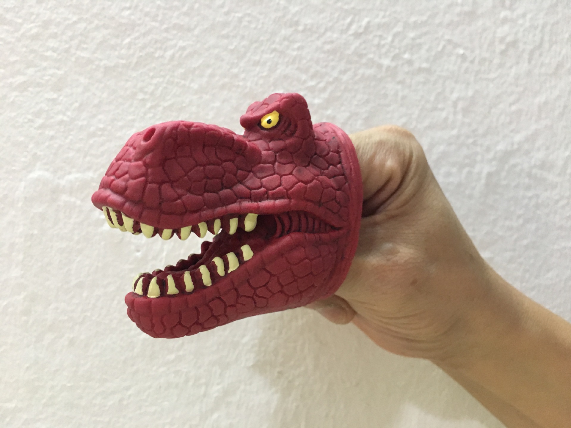 搪胶手指恐龙仿真恐龙手指套动物玩偶指甲套儿童塑料玩具模型