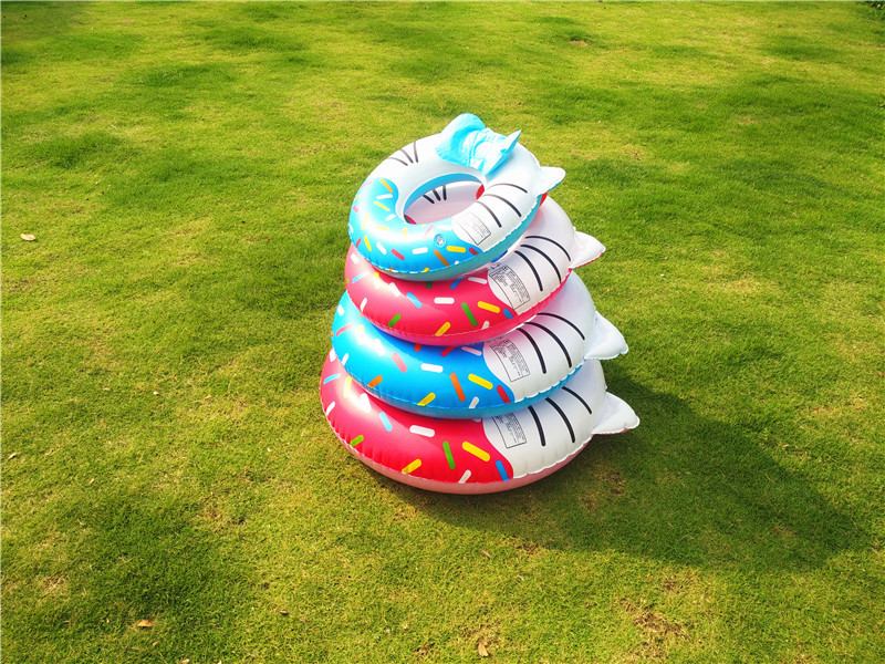 儿童游泳圈加厚kt小猫猫圈 水上充气泳圈卡通蝴蝶结游泳甜甜圈