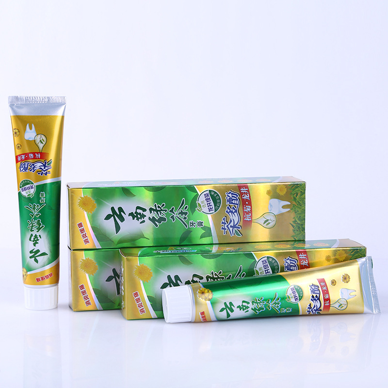 Factory Direct Supply Yunnan Green Tea 100G Adult Toothpaste Gift Welfare Wholesale Yunnan Green Tea Toothpaste