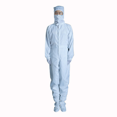 厂家直销生物制药连体连帽防静电工作服医药洁净服防尘防护服批发
