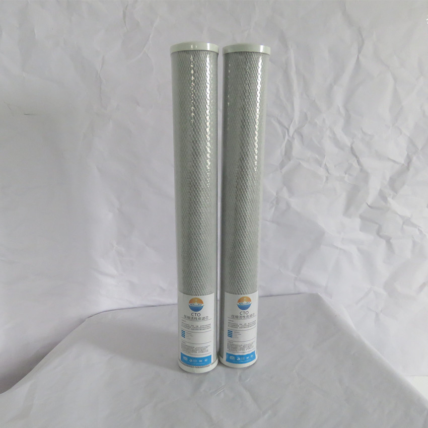 厂商20寸过滤芯压缩活性炭滤芯cto烧结滤芯网炭滤芯炭滤芯