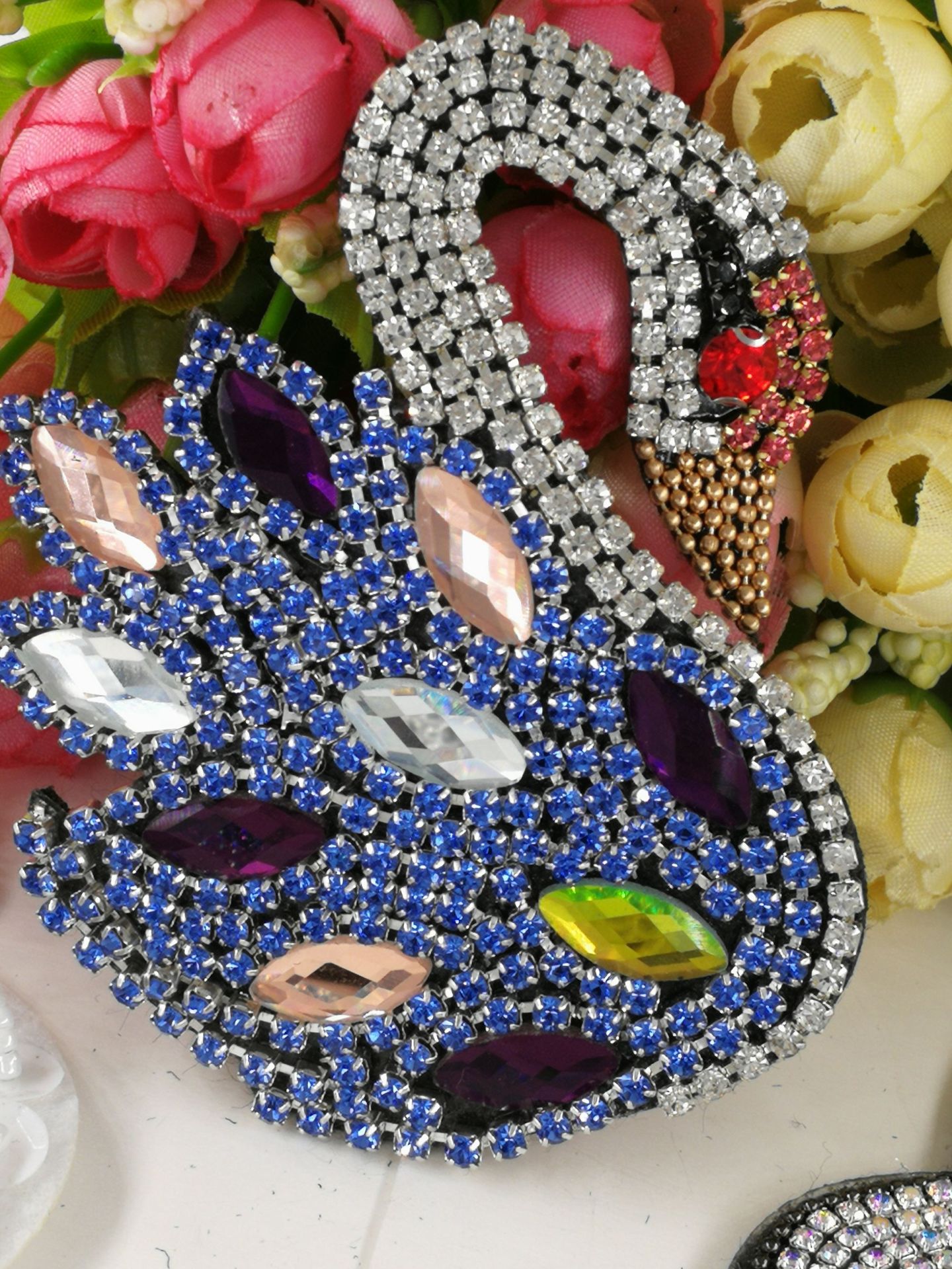 新品爆款手工粘钻布贴 服装辅料 包包 鞋子装饰 配饰