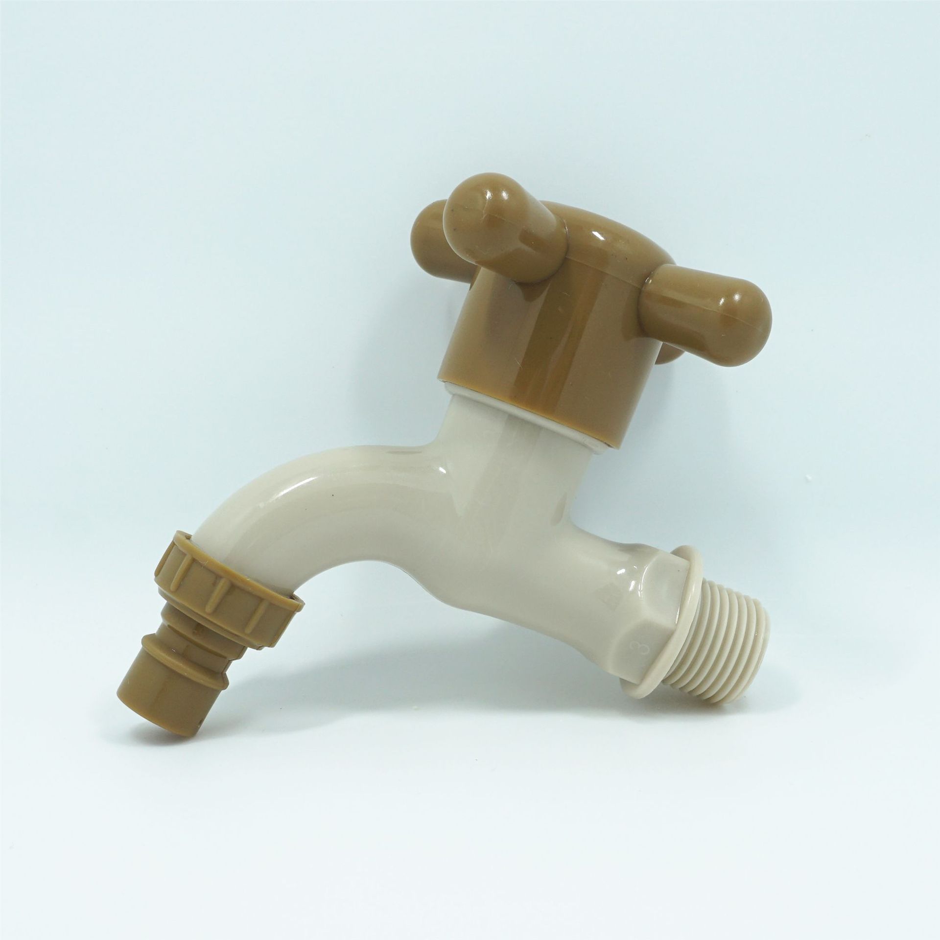 塑料自来水龙头 十字尖嘴水龙头 pp快开水嘴 4分家用工程龙头水阀