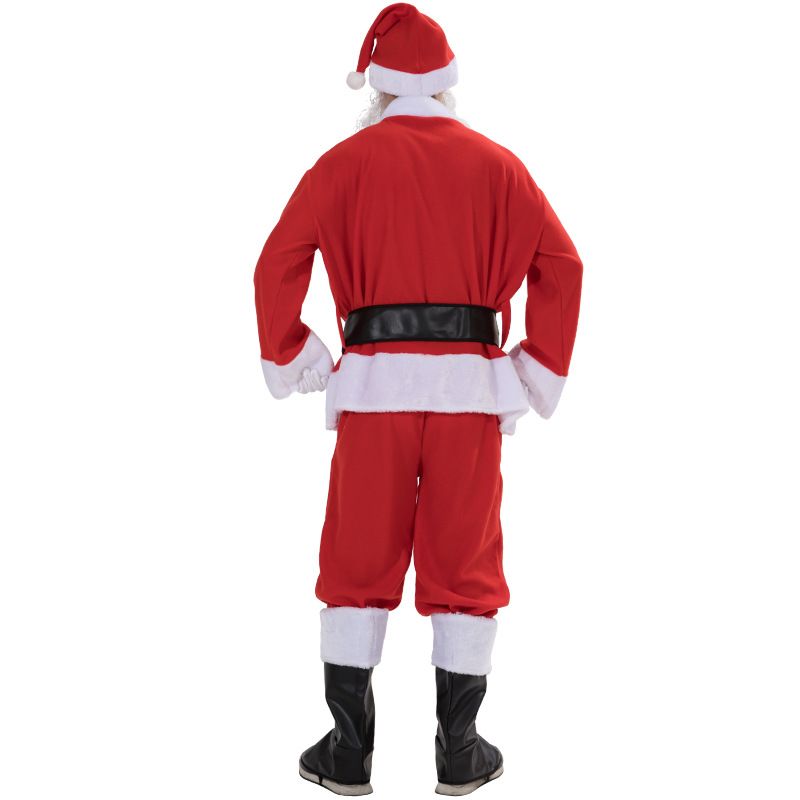 Factory in Stock Supply Santa Claus Suit Seven-Piece Festival Atmosphere Stage Drama Performance Costume