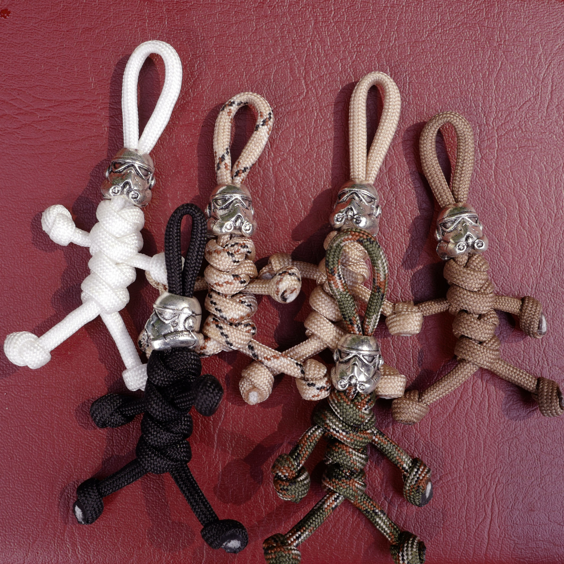 7芯 伞绳编织 创意挂件 个性挂坠 刀坠 手电筒相机吊坠 挂件