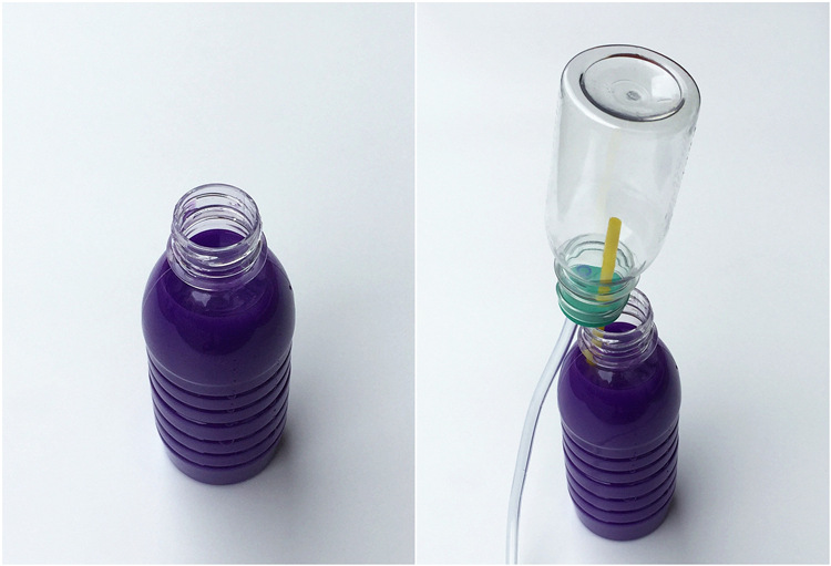 自制虹吸喷泉幼儿园儿童diy益智科学探索小实验科教具玩具教材