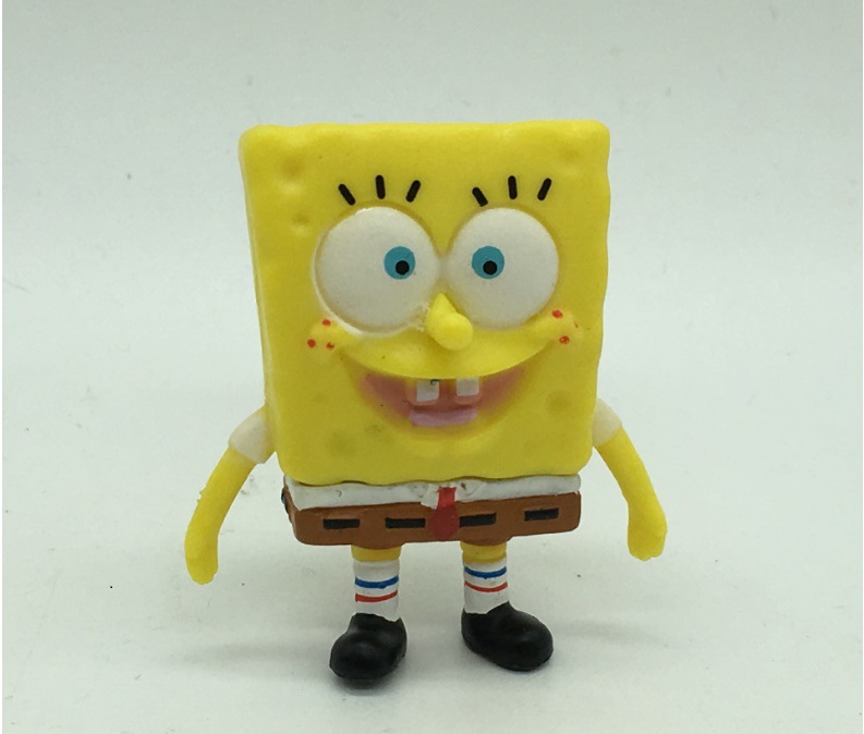 6款海绵宝宝手办公仔摆件装饰生日礼物模型玩具q版呆萌动漫周边