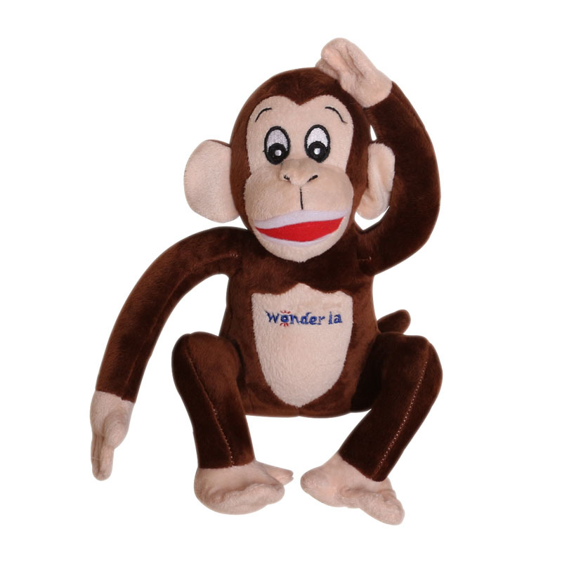 毛绒玩具厂家 创意毛绒公仔 价格实惠 猴年摆饰 精美敬礼猴子